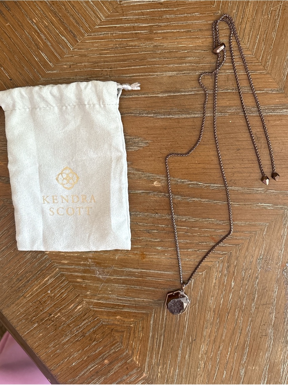 Kendra Scott Lizzie Platinum Drusy Window Stone